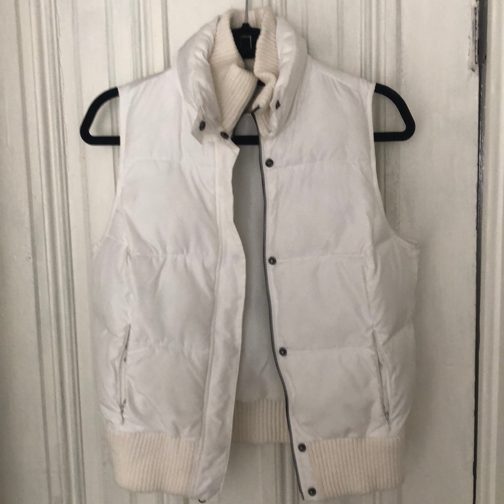 White down vest